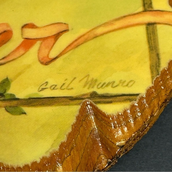 SISTERS are Forever by Gail Munro DeCoupage Wood Oval Plaque Wall Hanging - Picture 5 of 9